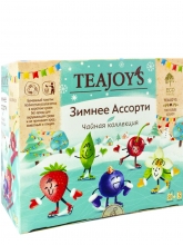 Чай TEAJOYS (ТиДжойс), Зимнее ассорти 5 вкусов, упаковка 50 саше по 2 г